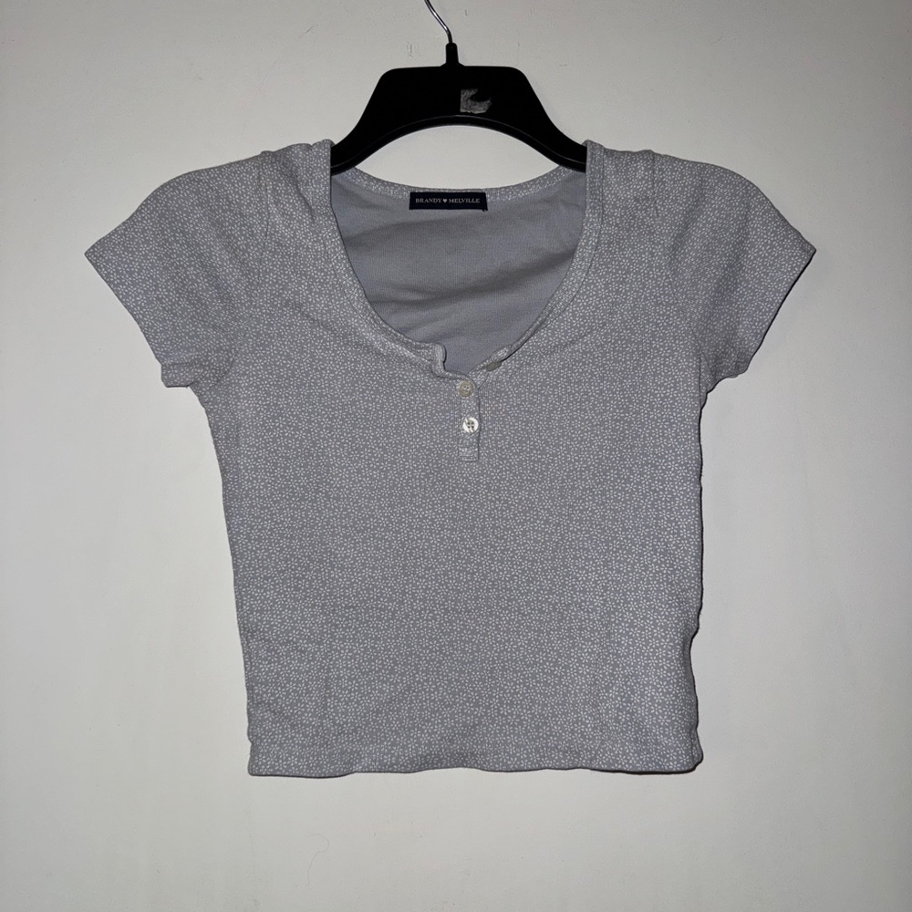 Brandy Melville Light Blue Crop Top